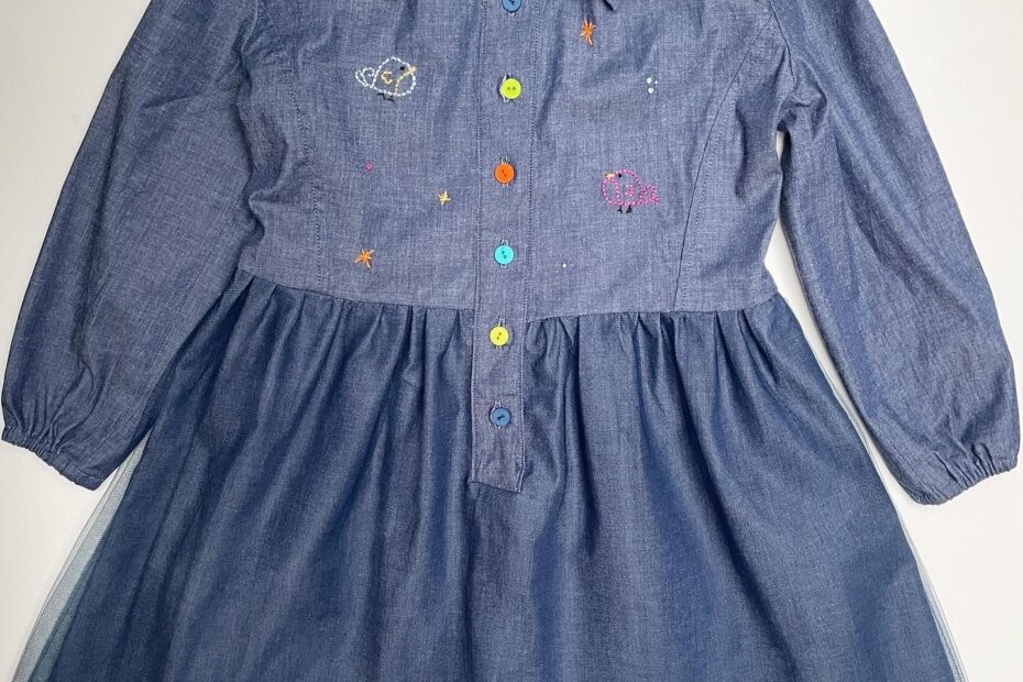 abito jeans bambina 3